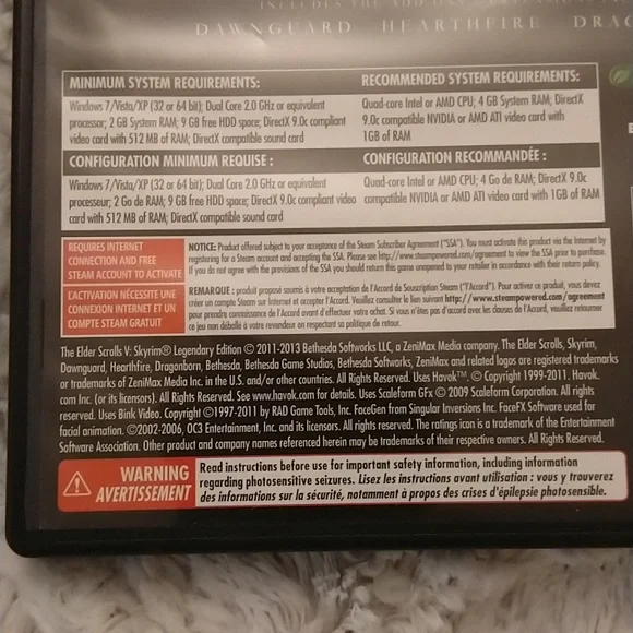 Skyrim Legendary Edition PC game ✨With Inserts: Includes map and sticker✨ - Picture 4 of 13